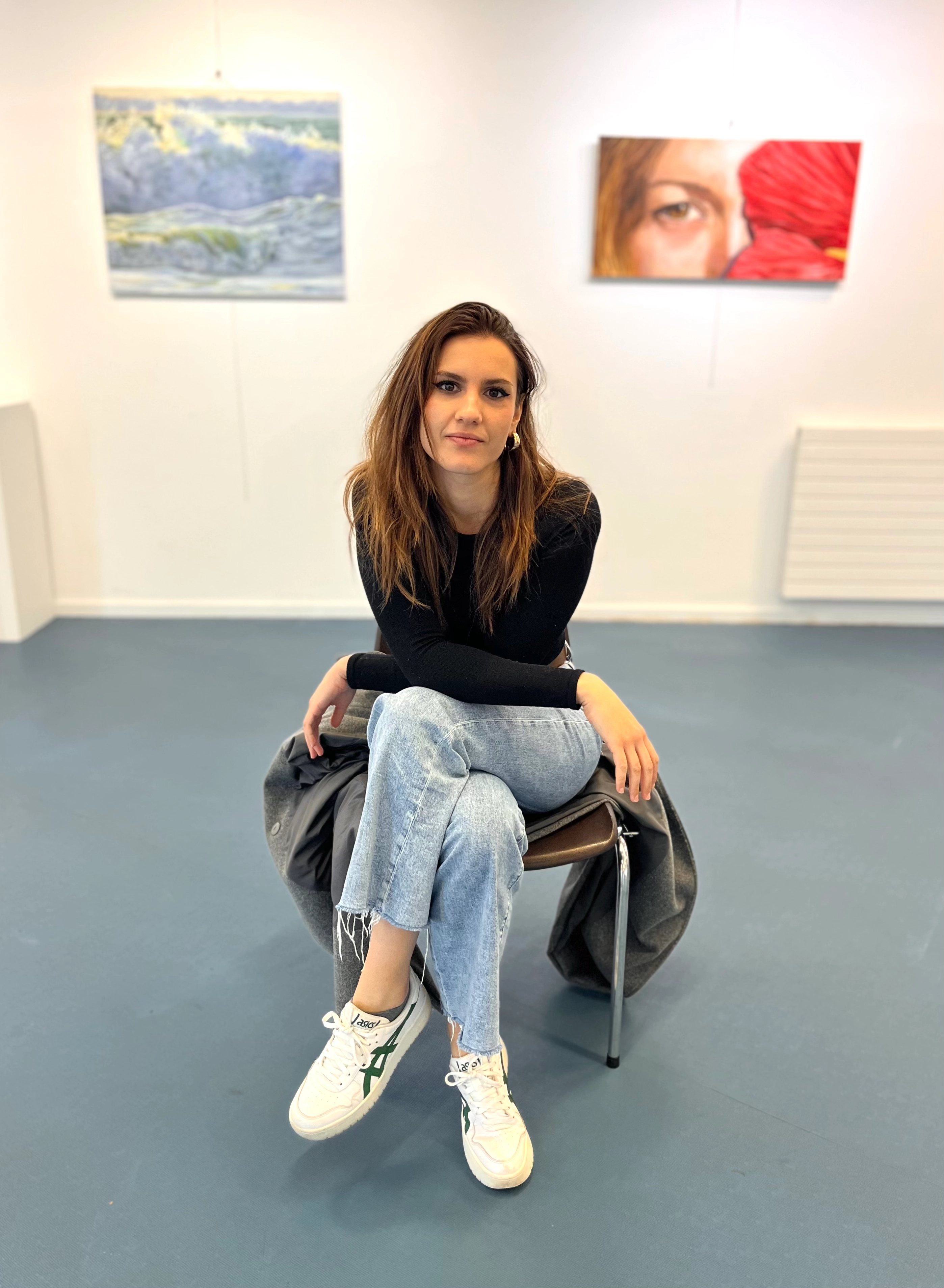 Kalina lors de son exposition à Villennes-sur-Seine en 2023