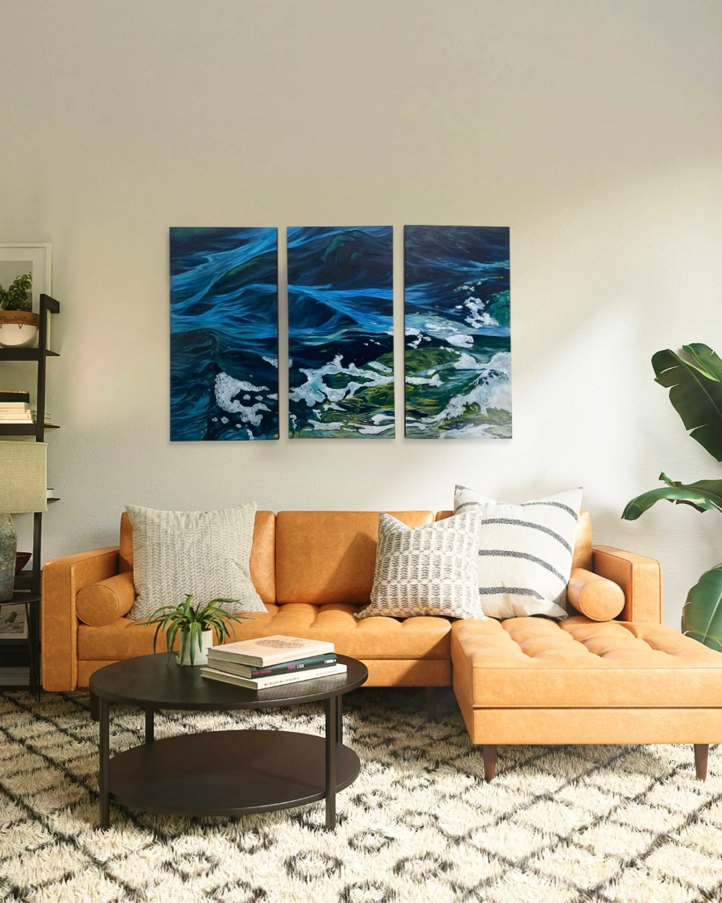 Draps d'eau (Triptyque) — détail