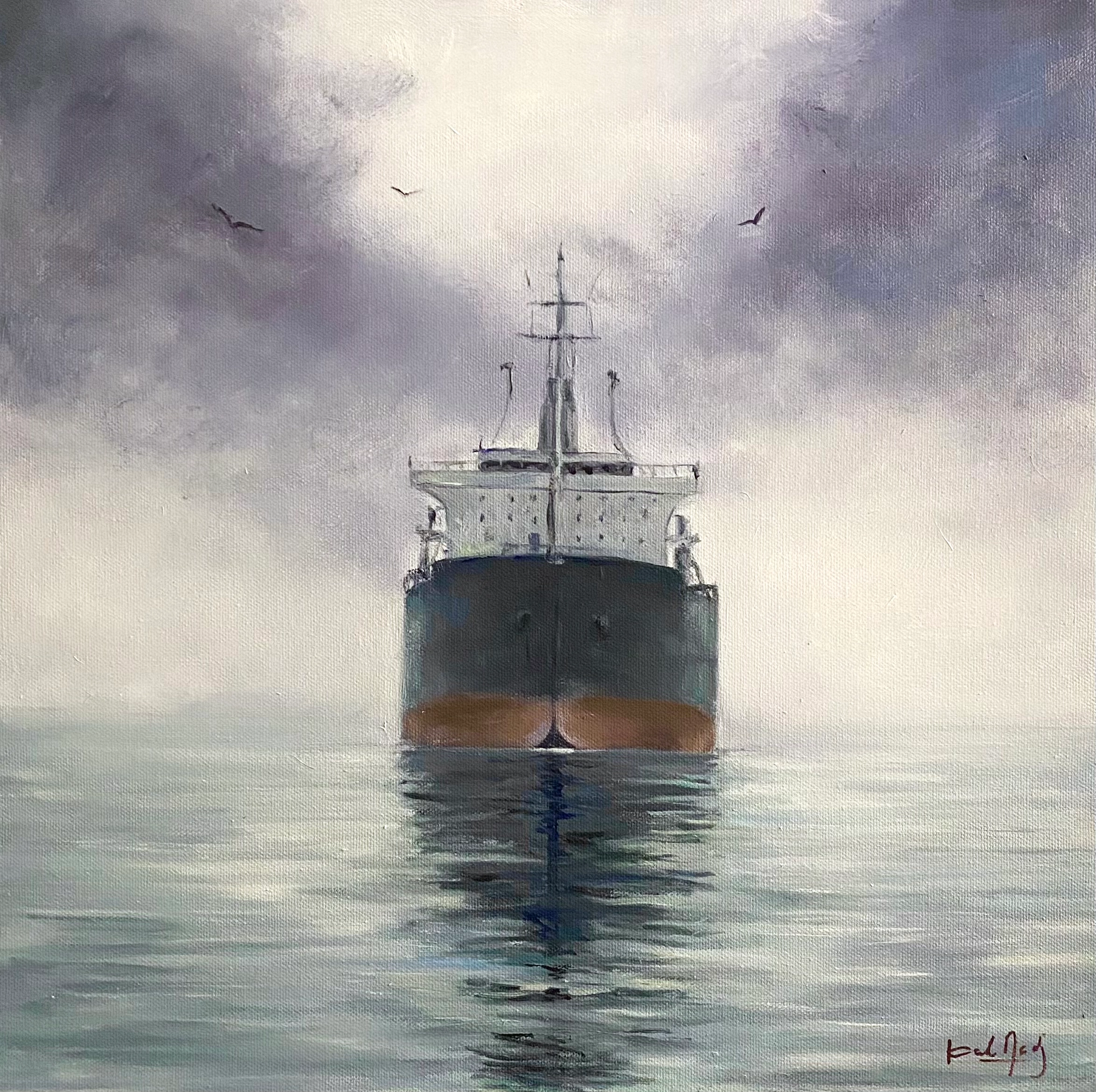 Peinture L'arrivée